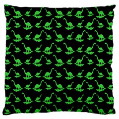 Our dino friends Large Premium Plush Fleece Cushion Case (One Side)