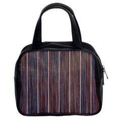 Dark Digital Wood Like Classic Handbag (two Sides) by ConteMonfrey