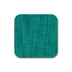 Painted Green Digital Wood Rubber Square Coaster (4 Pack) by ConteMonfrey