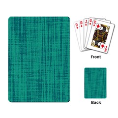 Painted Green Digital Wood Playing Cards Single Design (rectangle) by ConteMonfrey