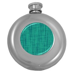 Painted Green Digital Wood Round Hip Flask (5 Oz) by ConteMonfrey