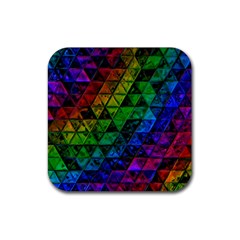 Pride Glass Rubber Coaster (square) by MRNStudios