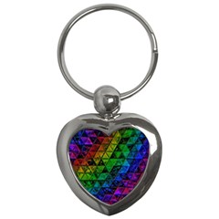 Pride Glass Key Chain (heart) by MRNStudios