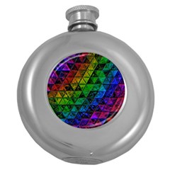 Pride Glass Round Hip Flask (5 Oz) by MRNStudios