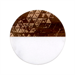 Pride Glass Classic Marble Wood Coaster (round) 