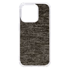 Gray Digital Fabric Vintage Iphone 14 Pro Tpu Uv Print Case by ConteMonfrey