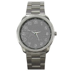 Gray Digital Denim Sport Metal Watch by ConteMonfrey