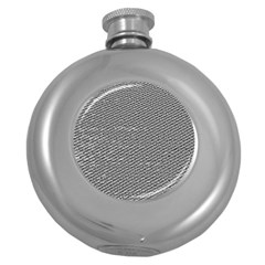 Gray Digital Denim Round Hip Flask (5 Oz) by ConteMonfrey