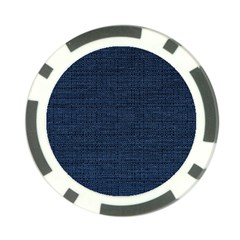 Digital Dark Blue Linen Poker Chip Card Guard (10 Pack) by ConteMonfrey