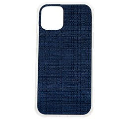 Digital Dark Blue Linen Iphone 12 Pro Max Tpu Uv Print Case by ConteMonfrey