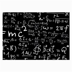 E=mc2 Text Science Albert Einstein Formula Mathematics Physics Large Glasses Cloth (2 Sides) by uniart180623