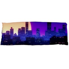 The Sun Night Music The City Background 80s, 80 s Synth Body Pillow Case (dakimakura) by uniart180623