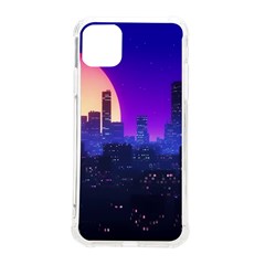 The Sun Night Music The City Background 80s, 80 s Synth Iphone 11 Pro Max 6 5 Inch Tpu Uv Print Case by uniart180623