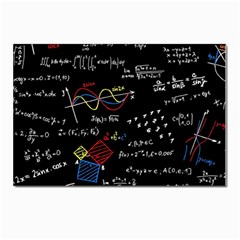 Black Background With Text Overlay Mathematics Formula Board Postcard 4 x 6  (pkg Of 10) by uniart180623