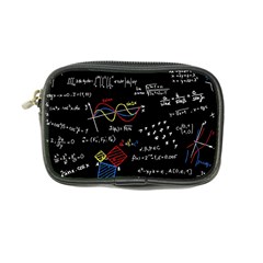 Black Background With Text Overlay Mathematics Formula Board Coin Purse by uniart180623