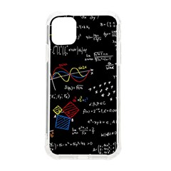 Black Background With Text Overlay Mathematics Formula Board Iphone 11 Tpu Uv Print Case by uniart180623