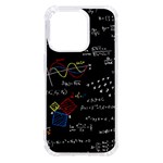 Black Background With Text Overlay Mathematics Formula Board iPhone 14 Pro TPU UV Print Case Front