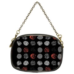 Black And Multicolored Polka Dot Artwork Digital Art Chain Purse (two Sides) by uniart180623