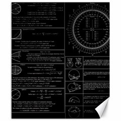 Black Background With Text Overlay Mathematics Trigonometry Canvas 8  X 10 