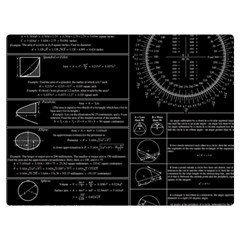 Black Background With Text Overlay Mathematics Trigonometry Two Sides Premium Plush Fleece Blanket (extra Small) by uniart180623