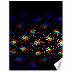 Rainbows Pixel Pattern Canvas 18  X 24  by uniart180623