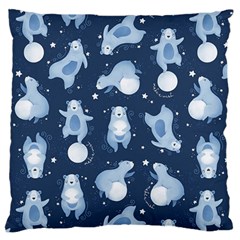 Bear Pattern Patterns Planet Animals Standard Premium Plush Fleece Cushion Case (one Side) by uniart180623