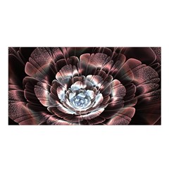 Flower Fractal Art Cool Petal Abstract Satin Shawl 45  X 80  by uniart180623