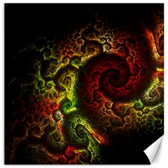 Green And Red Lights Wallpaper Fractal Digital Art Artwork Canvas 16  X 16  by uniart180623