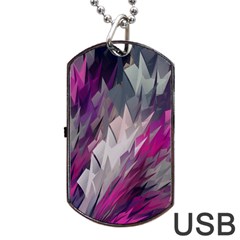 Colorful Artistic Pattern Design Dog Tag Usb Flash (two Sides) by uniart180623