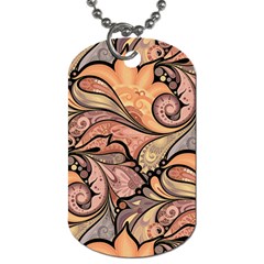 Colorful Paisley Background Artwork Paisley Patterns Dog Tag (two Sides) by uniart180623
