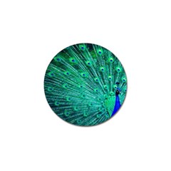 Green And Blue Peafowl Peacock Animal Color Brightly Colored Golf Ball Marker (4 pack)