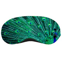 Green And Blue Peafowl Peacock Animal Color Brightly Colored Sleeping Mask