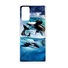 Orca Wave Water Underwater Sky Samsung Galaxy Note 20 Tpu Uv Case by uniart180623