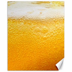 Texture Pattern Macro Glass Of Beer Foam White Yellow Canvas 16  X 20  by uniart180623