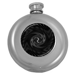 Abstract Mandala Twirl Round Hip Flask (5 Oz) by uniart180623