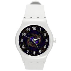 Manadala Twirl Abstract Round Plastic Sport Watch (m) by uniart180623