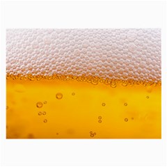 Beer Texture Liquid Bubbles Large Glasses Cloth by uniart180623