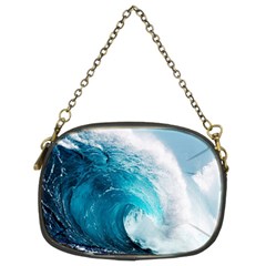 Tsunami Big Blue Wave Ocean Waves Water Chain Purse (two Sides) by uniart180623