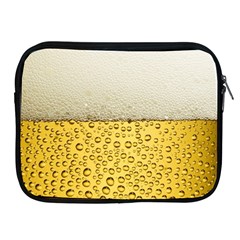 Texture Pattern Macro Glass Of Beer Foam White Yellow Art Apple Ipad 2/3/4 Zipper Cases by uniart180623