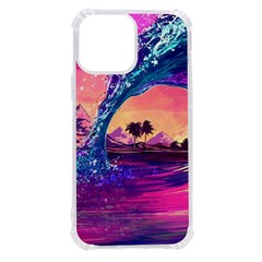 Retro Wave Ocean Iphone 13 Pro Max Tpu Uv Print Case by uniart180623