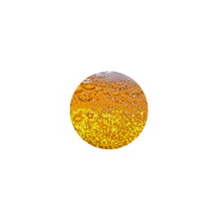 Texture Pattern Macro Glass Of Beer Foam White Yellow Bubble 1  Mini Magnets