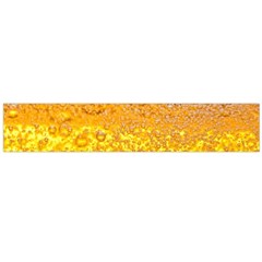 Texture Pattern Macro Glass Of Beer Foam White Yellow Bubble Large Premium Plush Fleece Scarf 