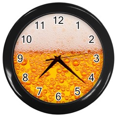 Beer Texture Drinks Texture Wall Clock (black) by uniart180623