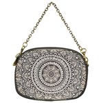 Mandala Circles Drawing Pattern Chain Purse (Two Sides) Front