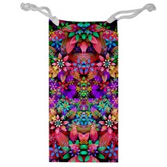 Flower Patterns Abstract Pattern Digital Art Jewelry Bag