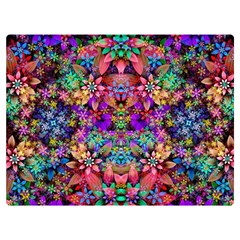 Flower Patterns Abstract Pattern Digital Art Premium Plush Fleece Blanket (extra Small) by uniart180623