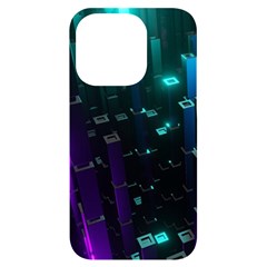 Abstract Building City 3d Iphone 14 Pro Black Uv Print Case