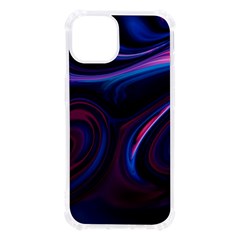 Purple Blue Swirl Abstract Iphone 13 Tpu Uv Print Case by uniart180623