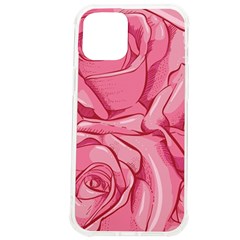 Pink Roses Pattern Floral Patterns Iphone 12 Pro Max Tpu Uv Print Case by uniart180623