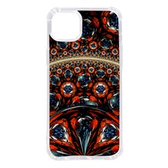 Fractal Floral Ornaments Rings 3d Sphere Floral Pattern Neon Art Iphone 14 Plus Tpu Uv Print Case by uniart180623